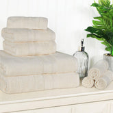 Ultra-Soft Cotton Absorbent Quick-Drying Solid 8 Piece Towel Set
